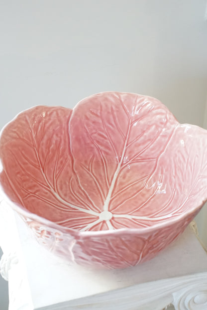 Bordallo Pinheiro Pink Large Cabbage Serving Bowl