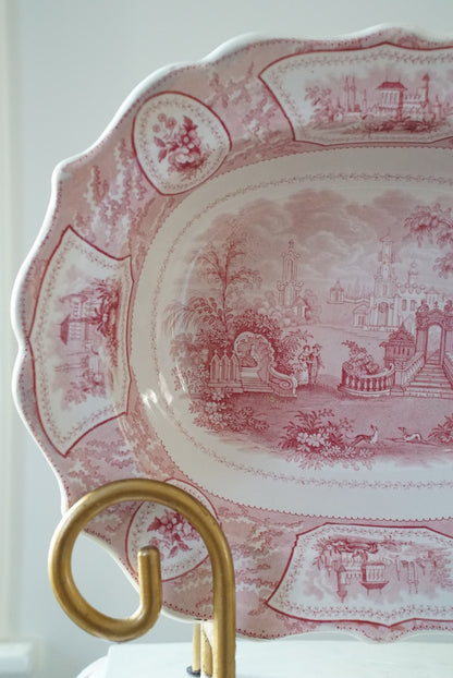 Antique Transferware Serving Platter