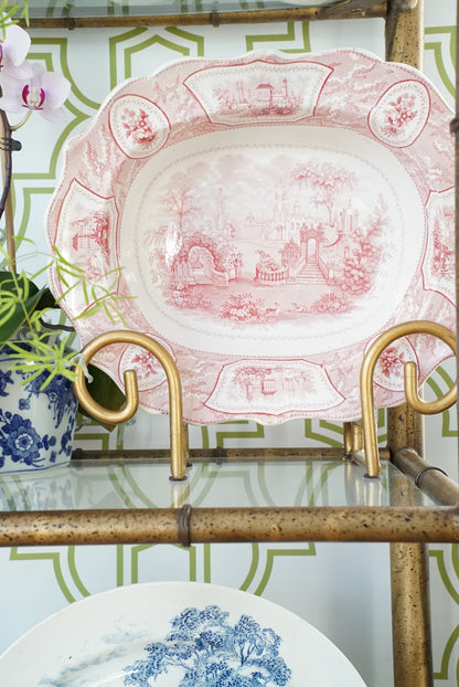 Antique Transferware Serving Platter