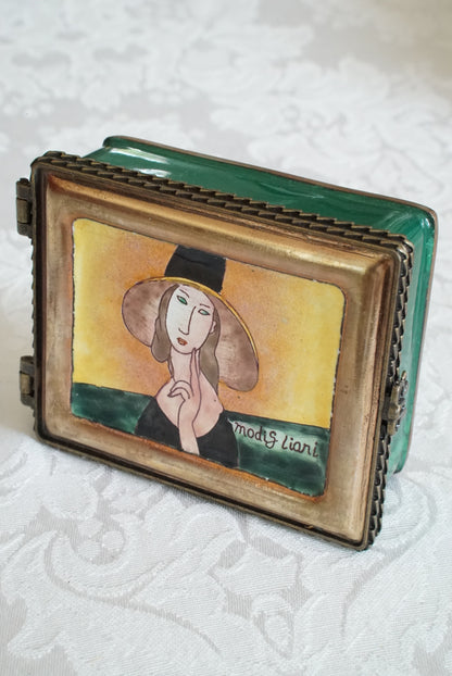 Vintage Enameled Trinket Box