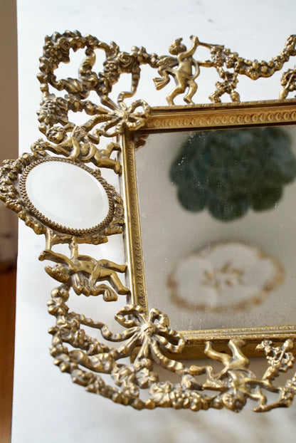 Antique French Brass Vanity Tray