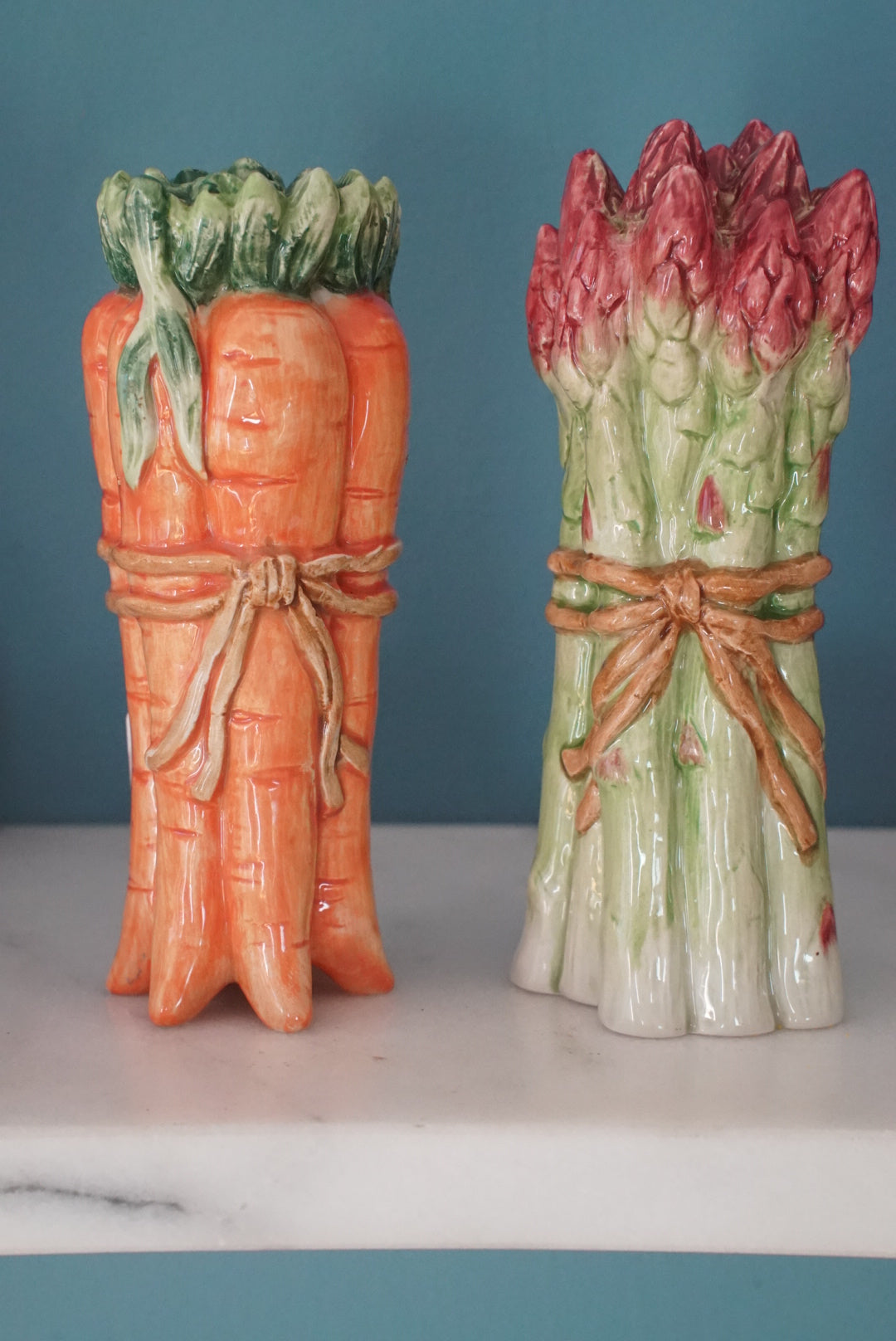 Vintage Fitz and Floyd Asparagus and Carrot Salt and Pepper Shakers