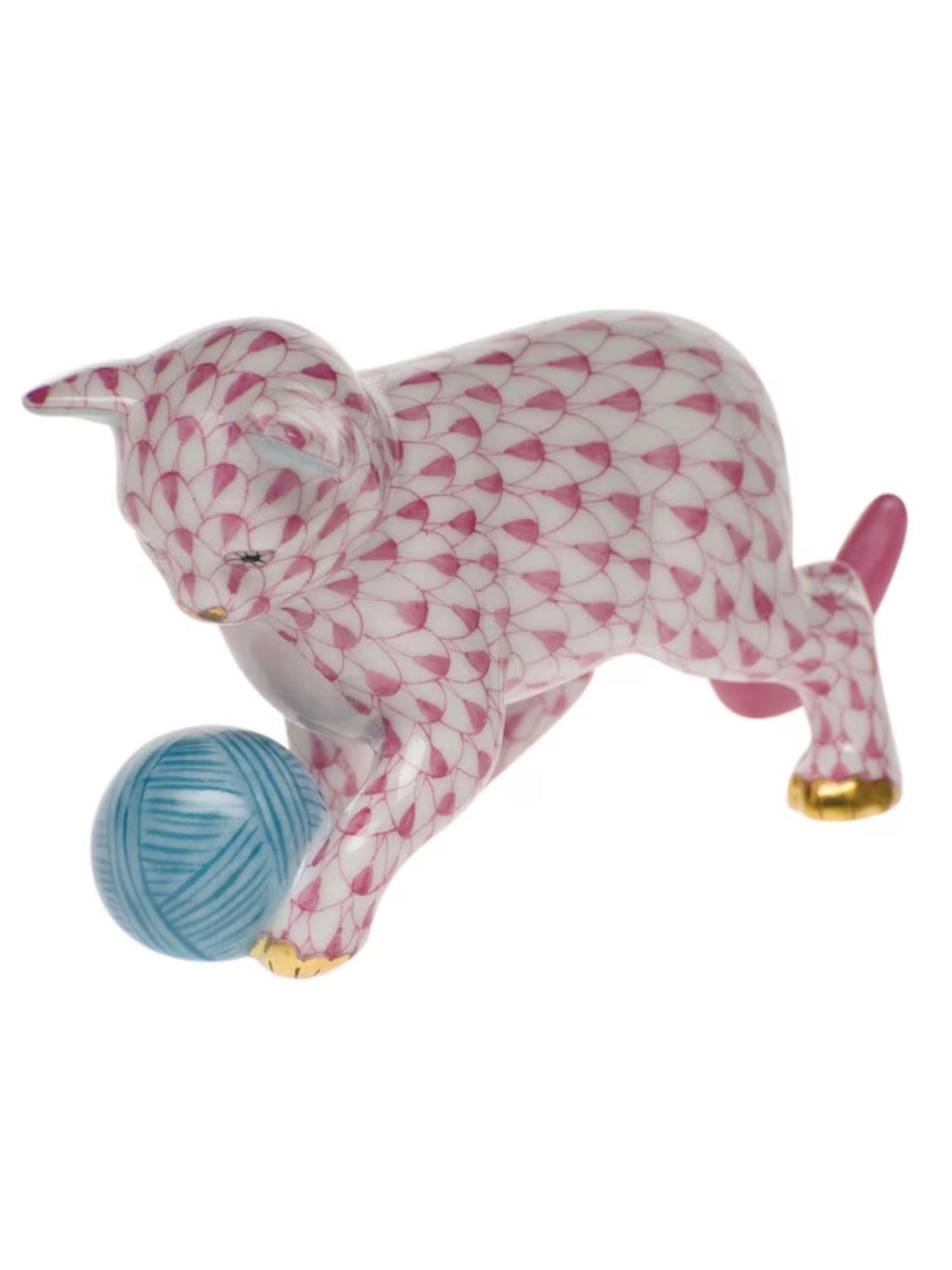 Herend Kitten with Yarn