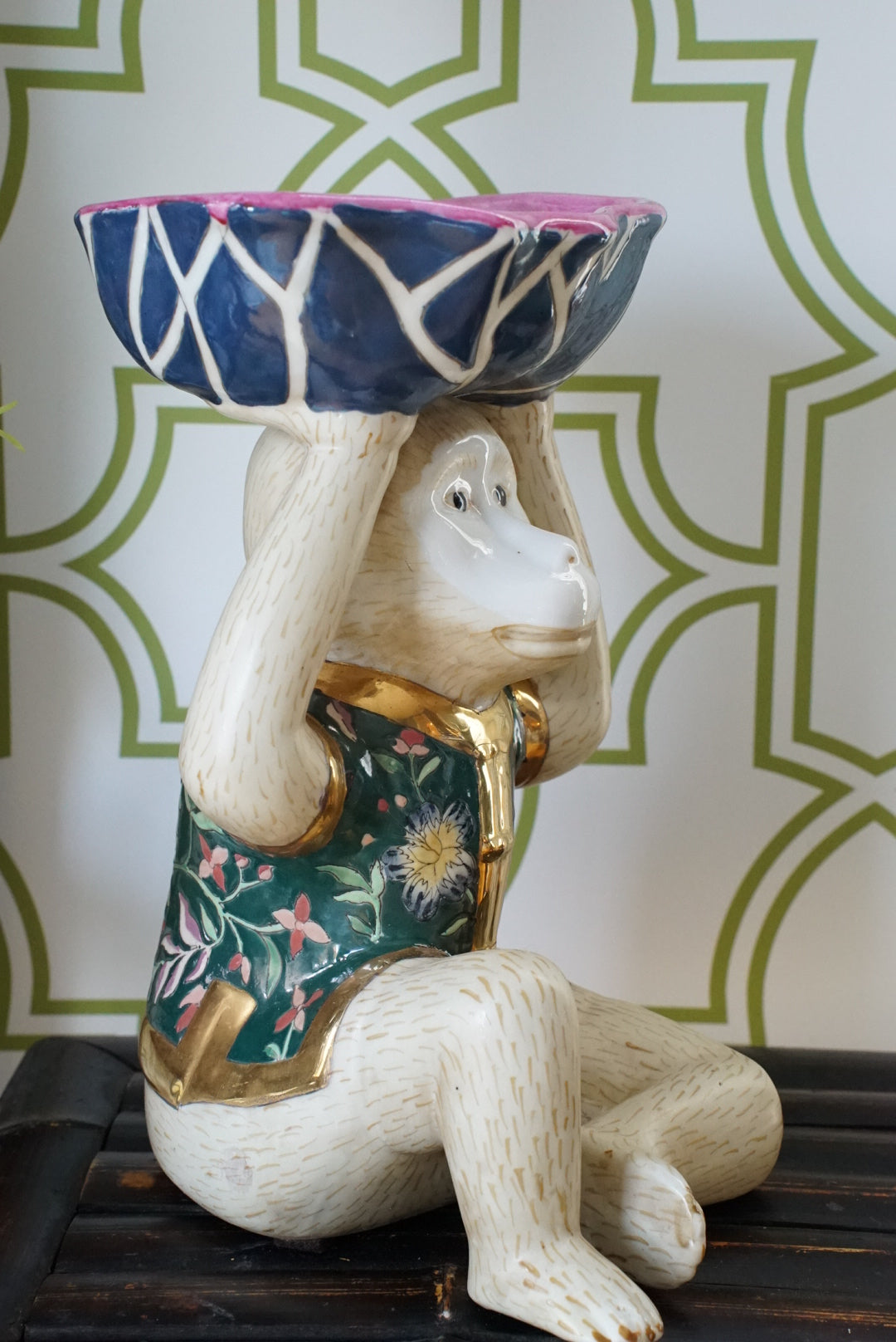 XL Chinoiserie Monkey Bowl