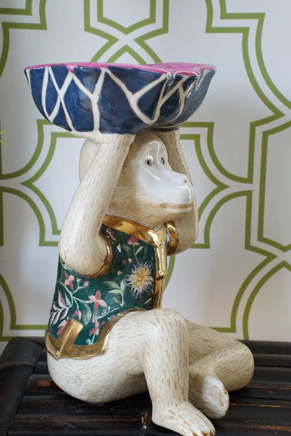XL Chinoiserie Monkey Bowl