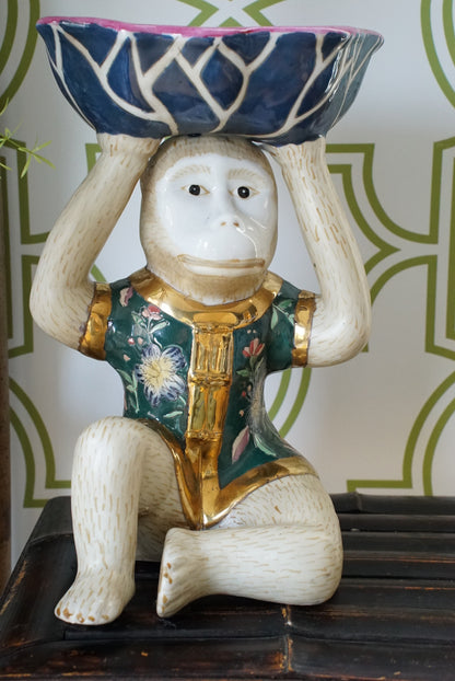 XL Chinoiserie Monkey Bowl
