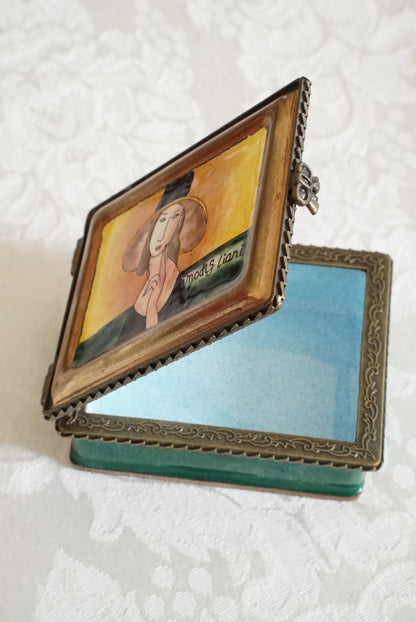 Vintage Enameled Trinket Box