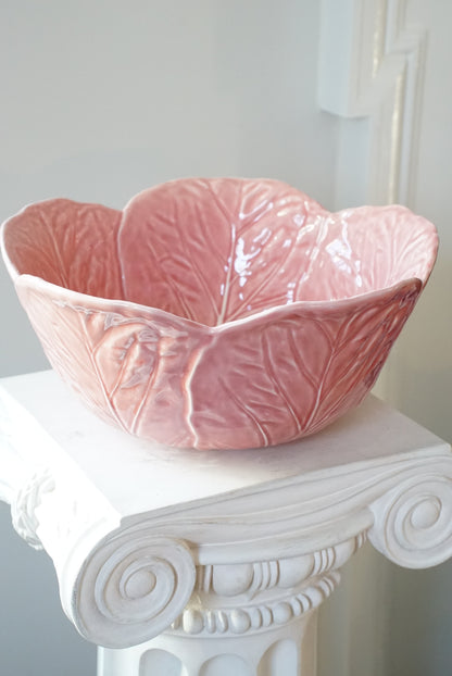 Bordallo Pinheiro Pink Large Cabbage Serving Bowl