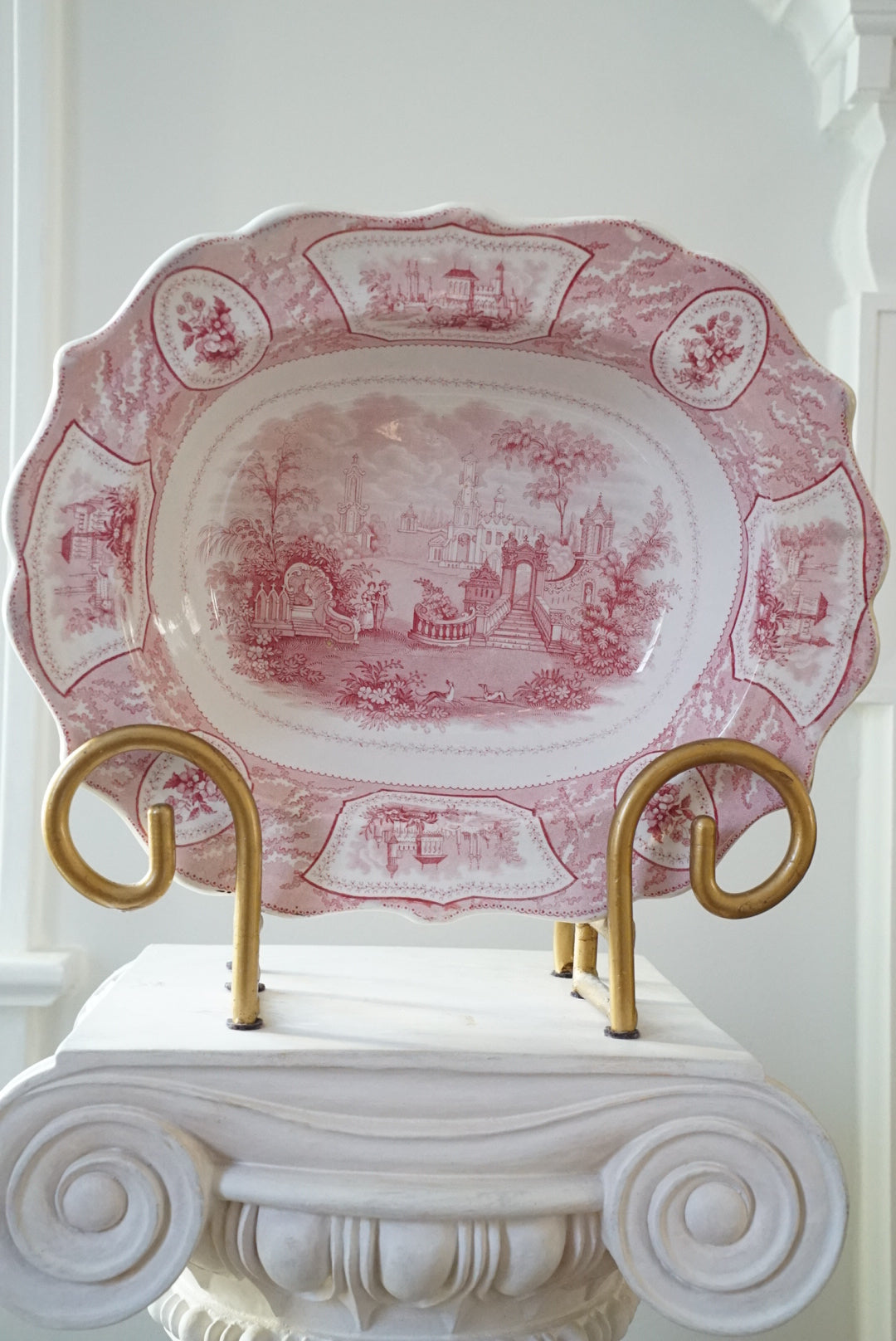 Antique Transferware Serving Platter