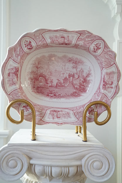 Antique Transferware Serving Platter