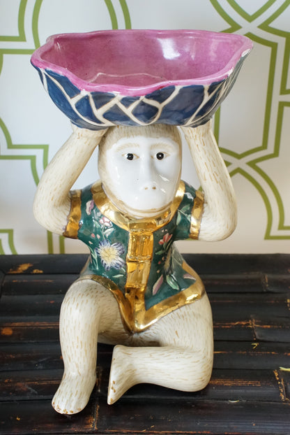 XL Chinoiserie Monkey Bowl