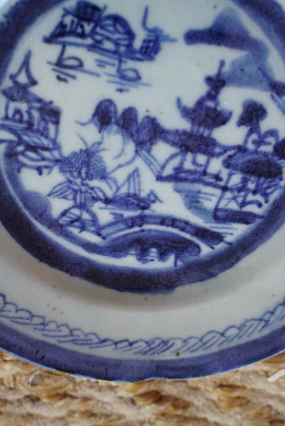 Pair of — Antique Blue Willow Plates