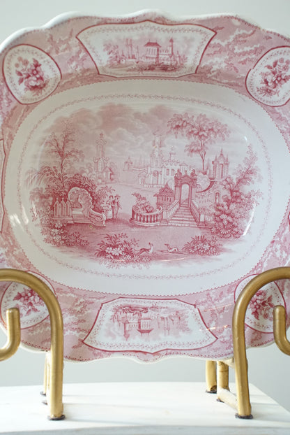 Antique Transferware Serving Platter