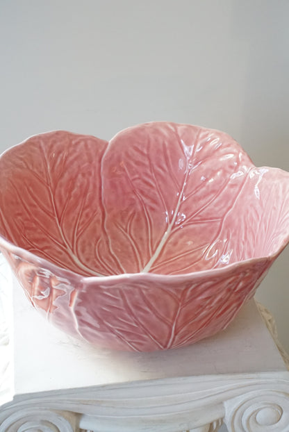 Bordallo Pinheiro Pink Large Cabbage Serving Bowl