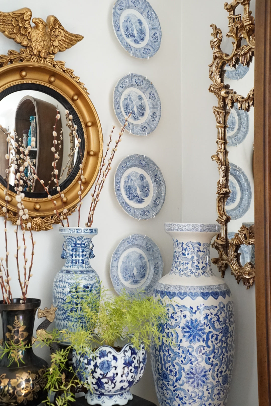 Set of 4 — Antique Ironstone Plates