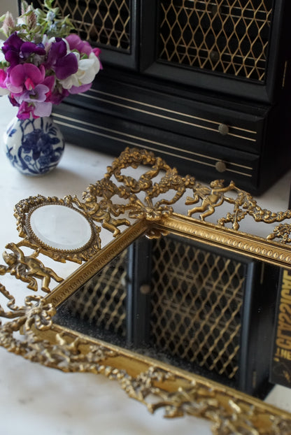 Antique French Brass Vanity Tray