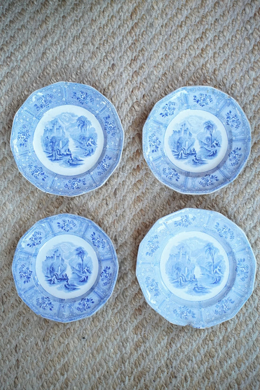 Set of 4 — Antique Ironstone Plates