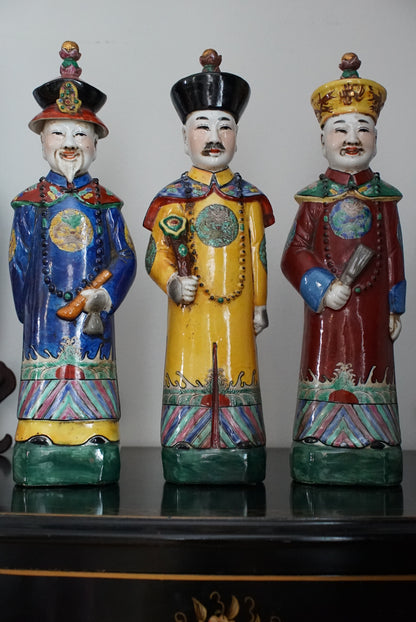 A set of 3 — Vintage Three Qing Emperors
