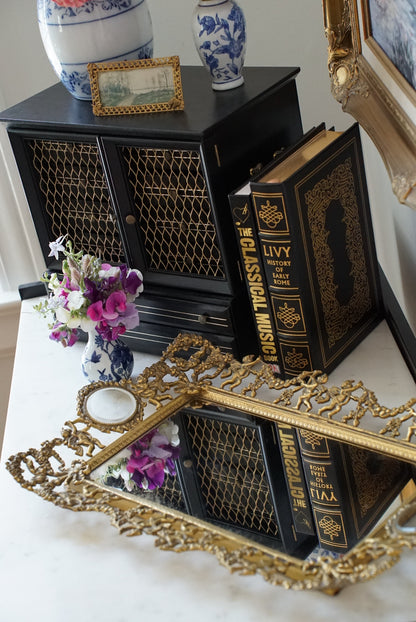Antique French Brass Vanity Tray