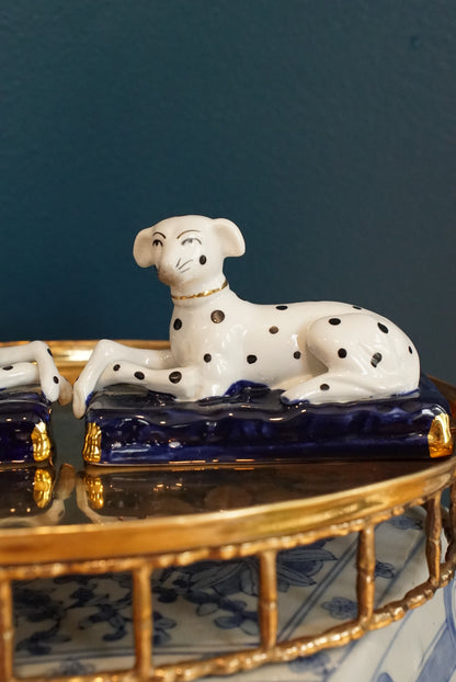 Pair of — Antique Staffordshire Dalmatian