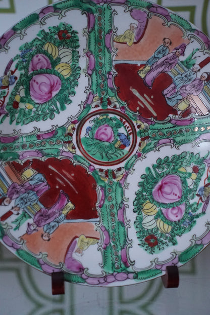 Vintage Rose Medallion Plate