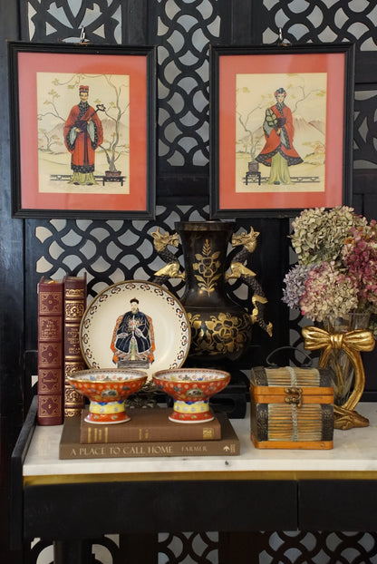 A Pair of — Vintage Ancestor Portrait Prints