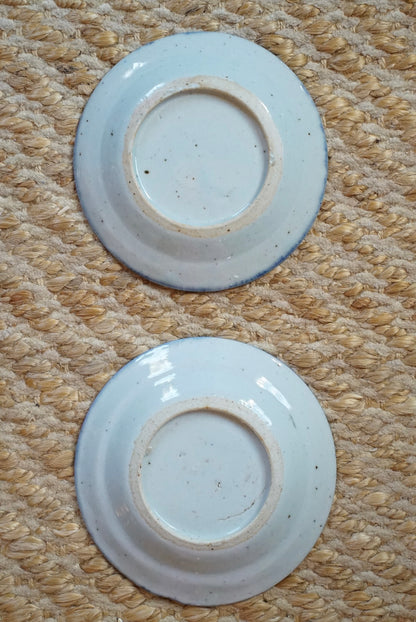 Pair of — Antique Blue Willow Plates