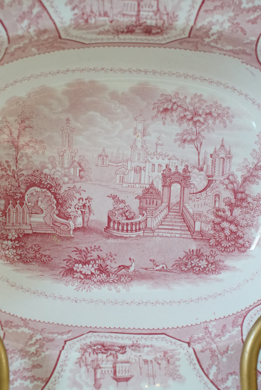 Antique Transferware Serving Platter