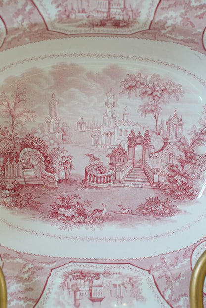 Antique Transferware Serving Platter
