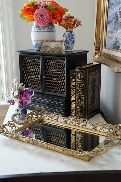 Antique French Brass Vanity Tray