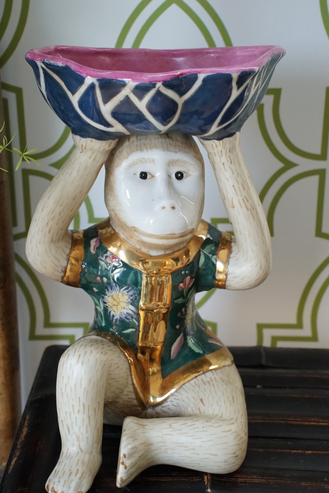 XL Chinoiserie Monkey Bowl
