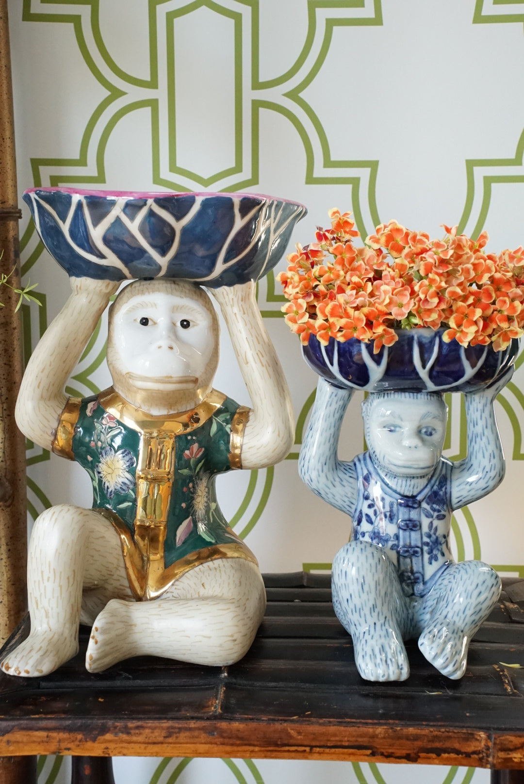 XL Chinoiserie Monkey Bowl