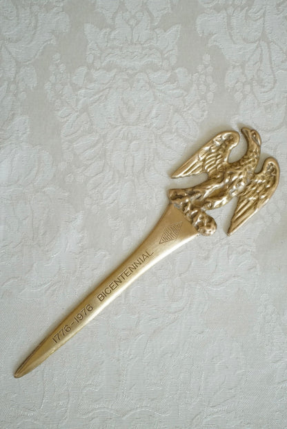 Vintage Brass American Eagle Letter Opener