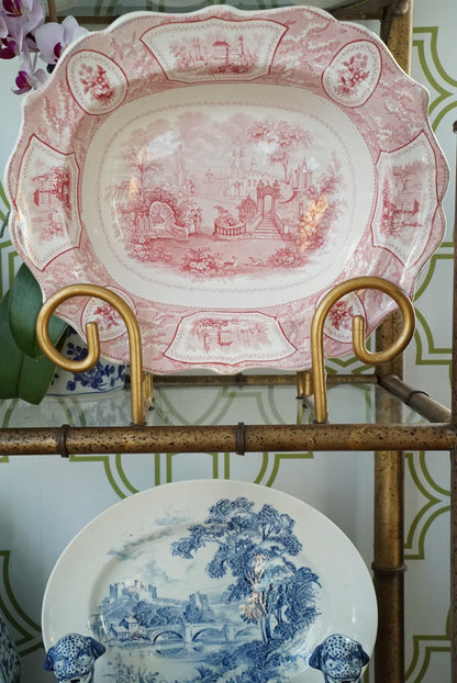 Antique Transferware Serving Platter