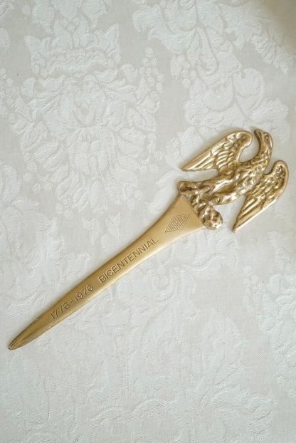 Vintage Brass American Eagle Letter Opener