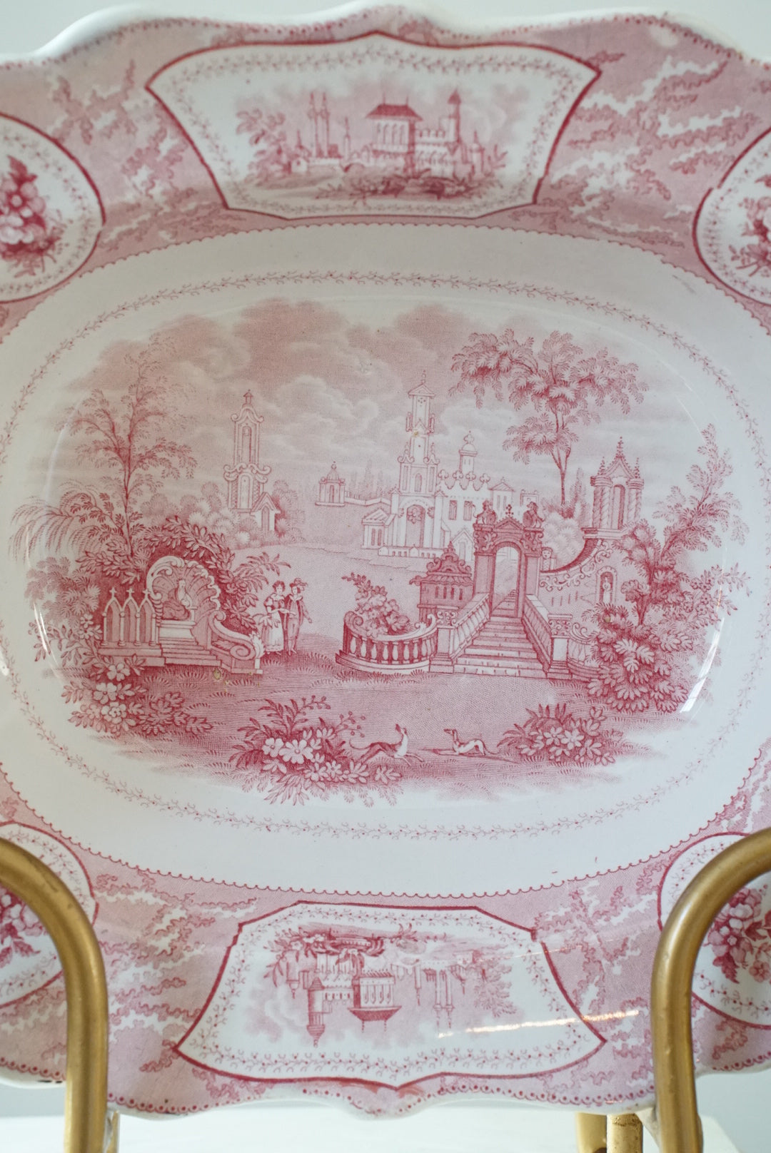 Antique Transferware Serving Platter