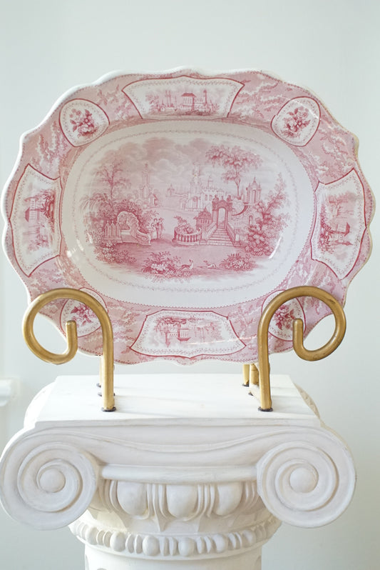 Antique Transferware Serving Platter