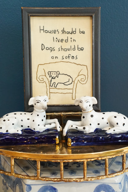 Pair of — Antique Staffordshire Dalmatian