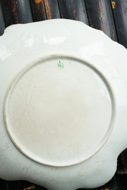 Antique Majolica Leaf Plate