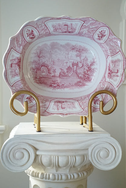 Antique Transferware Serving Platter