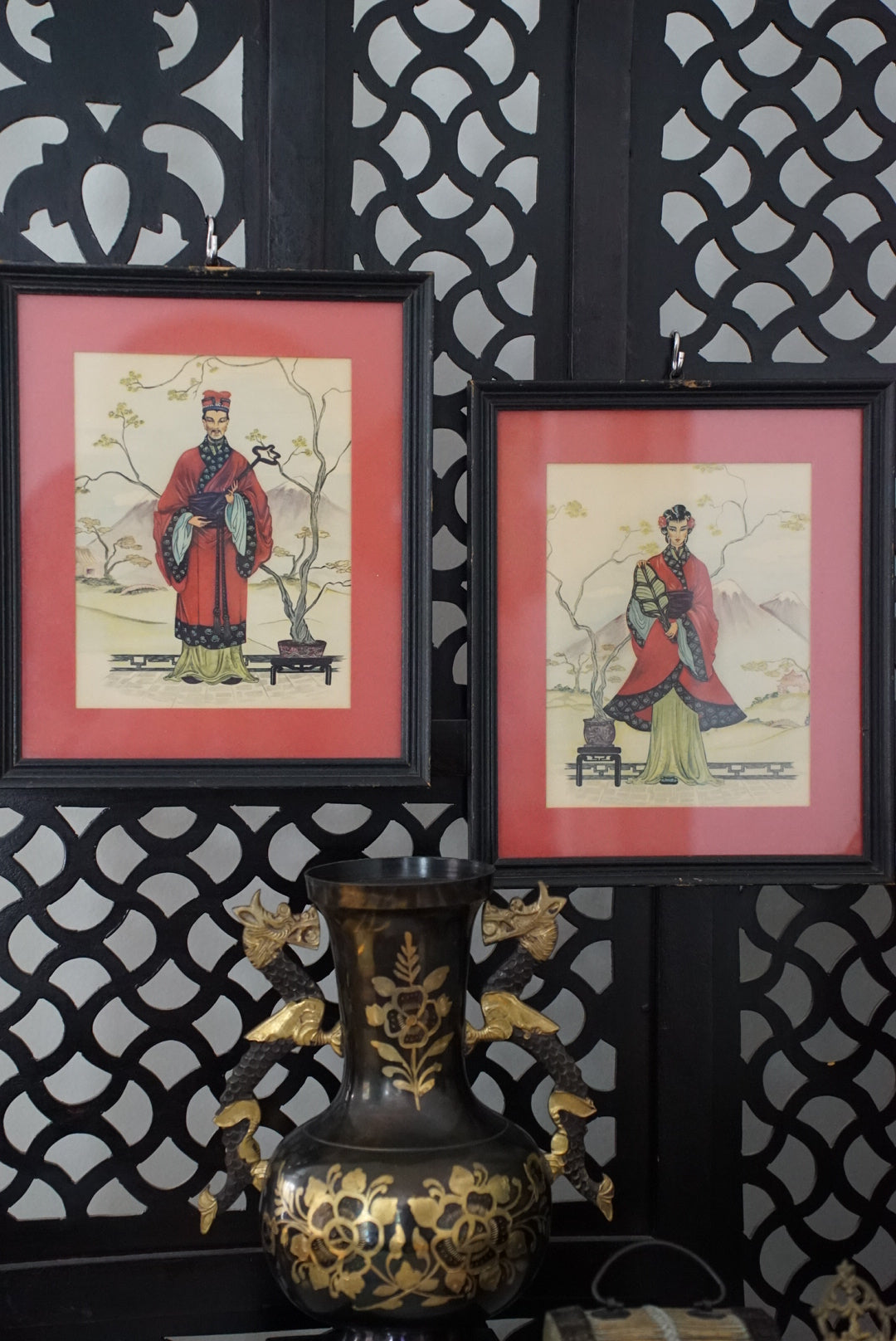 A Pair of — Vintage Ancestor Portrait Prints