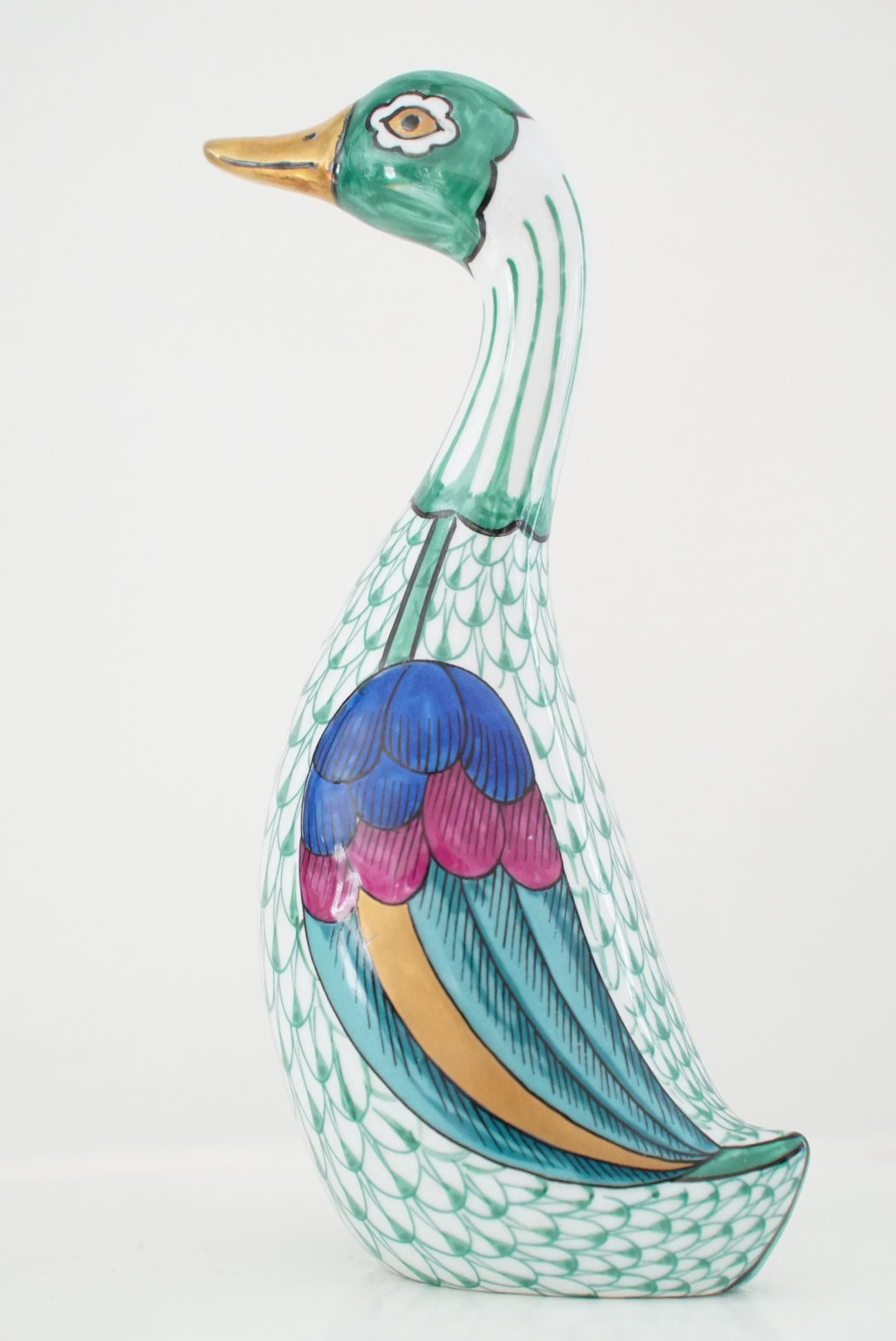 Vintage Manifattura Artistica Le Porcellane Goose Figurine