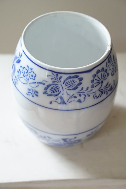 Antique Blue Onion Sugar Canister