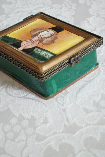 Vintage Enameled Trinket Box