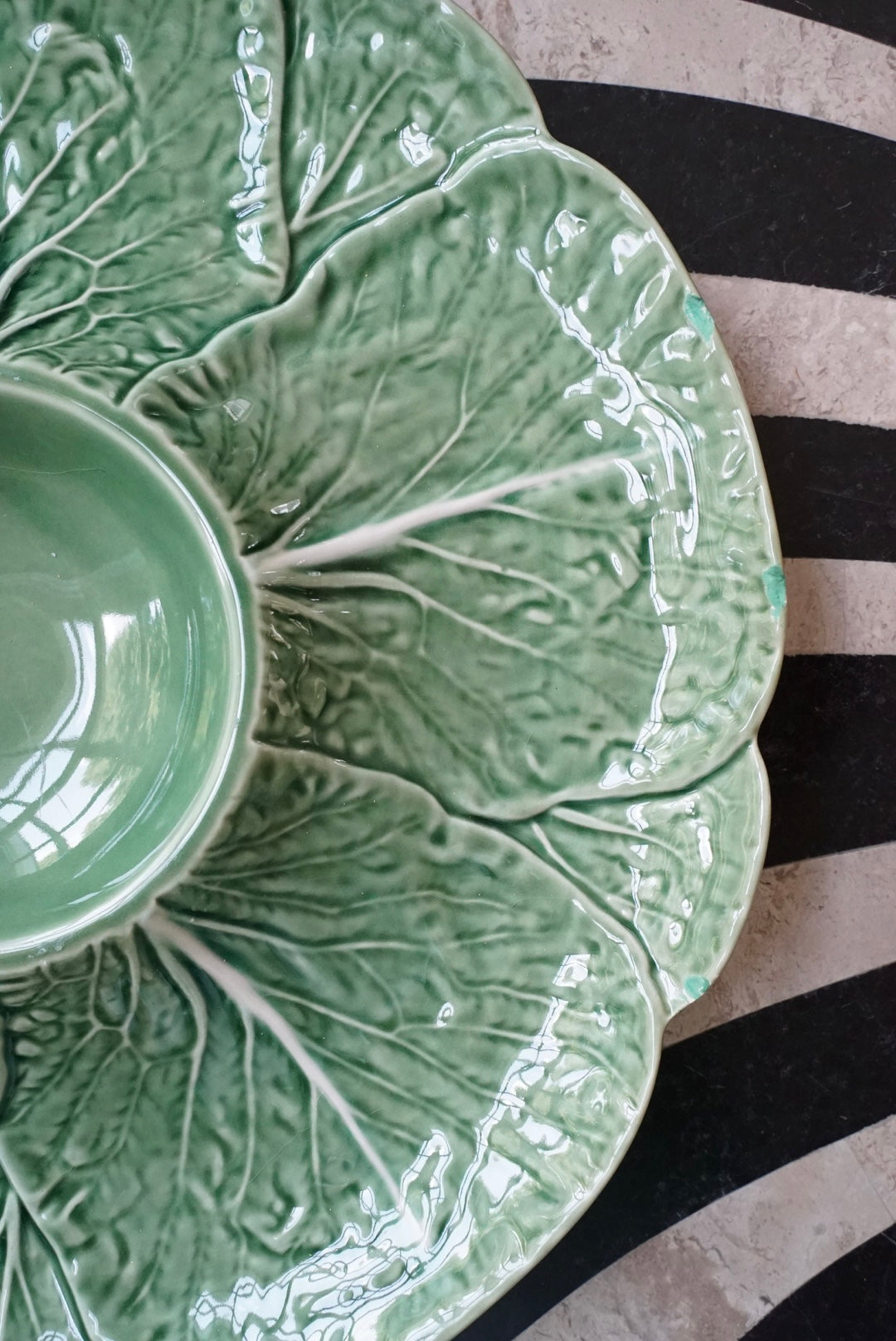 Vintage Bordallo Chip and Dip Platter