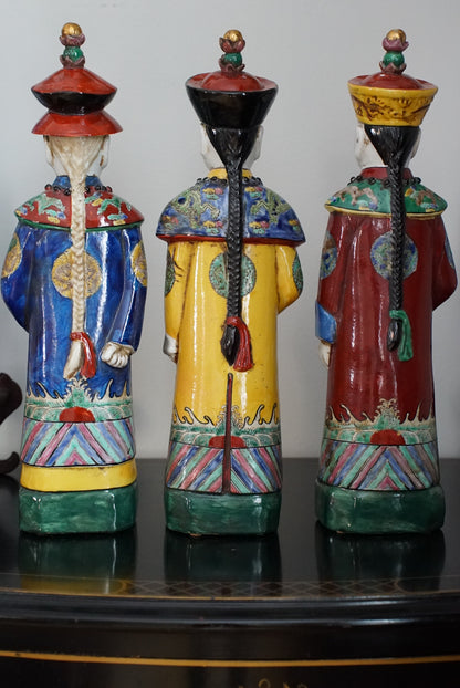 A set of 3 — Vintage Three Qing Emperors