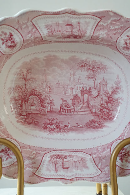 Antique Transferware Serving Platter
