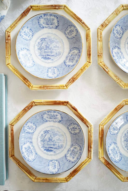Set of 4 — Vintage Ridgways Oriental Bread and Butter Plates