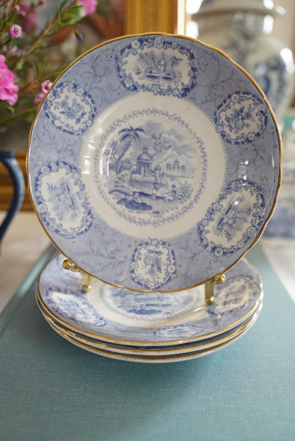 Set of 4 — Vintage Ridgways Oriental Bread and Butter Plates