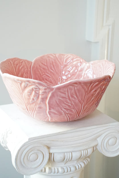 Bordallo Pinheiro Pink Large Cabbage Serving Bowl